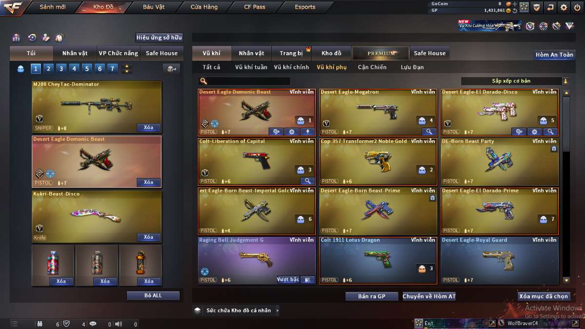 shop acc cf uy tin gia re